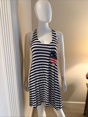 4th of July Dress with Flag Pocket